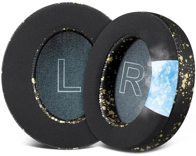Main image of Cooling Gel Earpads Replacement for Anker Soundcore Life Q30/Q30i/Q35 Headphones, Ear Pads Cushions with Ice Silk Fabric, High-Density Noise Isolation Foam - Black Gold