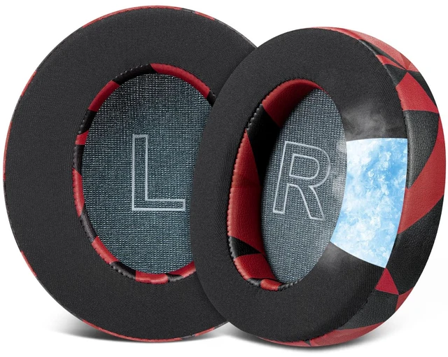 Main image of Cooling Gel Earpads Replacement for Anker Soundcore Life Q30/Q30i/Q35 Headphones, Ear Pads Cushions with Ice Silk Fabric, High-Density Noise Isolation Foam - Red Storm