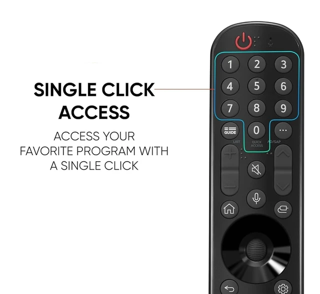 Alt view image 5 of 7 - OEM Replacement Voice Magic Remote Control for 2021 2022LG 4K UHD, OLED, NanoCell Smart TVs with Netflix Prime Disney+ Alexa Keys, Bluetooth Magic Remote with Voice, Scroll & Point Functions (MR22GN)