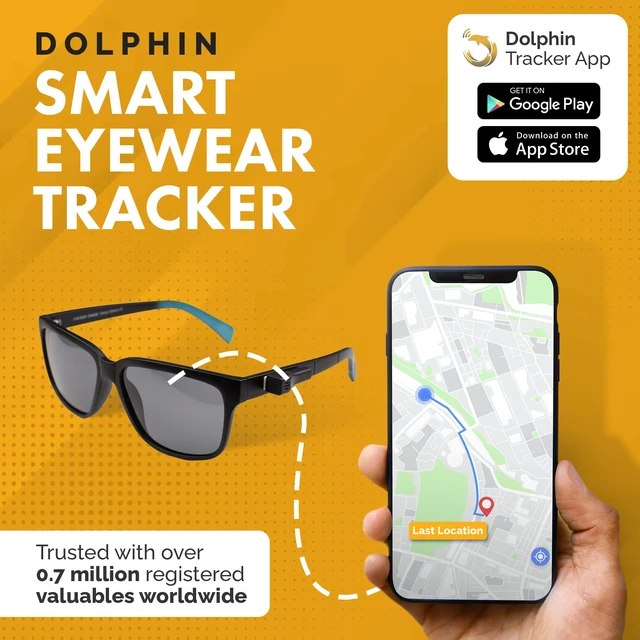 Alt view image 2 of 7 - Specs Finder for Android Dolphin Eyewear Finder Glasses Tracker Compatible with Android and Apple iOS Prevents Loss with configurable Seperation Alarm Compact Rechargeable Battery