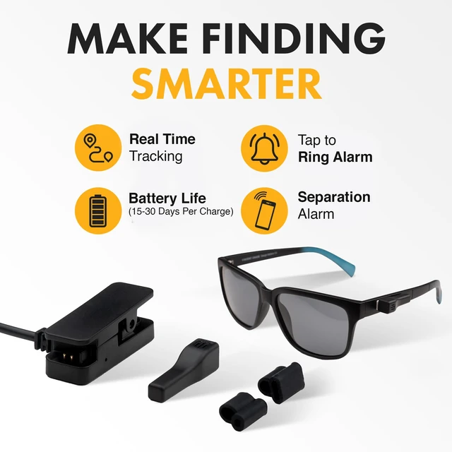 Alt view image 3 of 7 - Specs Finder for Android Dolphin Eyewear Finder Glasses Tracker Compatible with Android and Apple iOS Prevents Loss with configurable Seperation Alarm Compact Rechargeable Battery