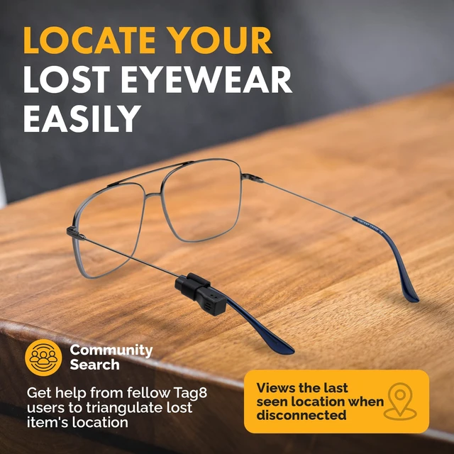 Alt view image 5 of 7 - Specs Finder for Android Dolphin Eyewear Finder Glasses Tracker Compatible with Android and Apple iOS Prevents Loss with configurable Seperation Alarm Compact Rechargeable Battery