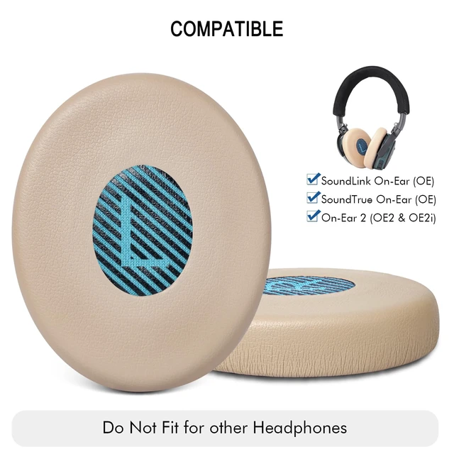 Alt view image 2 of 7 - Ear Pads Replacement for Bose On-Ear 2 Headphones, Ear Cushion for Bose OE2 OE2i / SoundTrue On-Ear/SoundLink On-Ear Headset, Durable & Longer Lasting (Khaki)