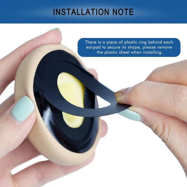 Alt view image 7 of 7 - Ear Pads Replacement for Bose On-Ear 2 Headphones, Ear Cushion for Bose OE2 OE2i / SoundTrue On-Ear/SoundLink On-Ear Headset, Durable & Longer Lasting (Khaki)