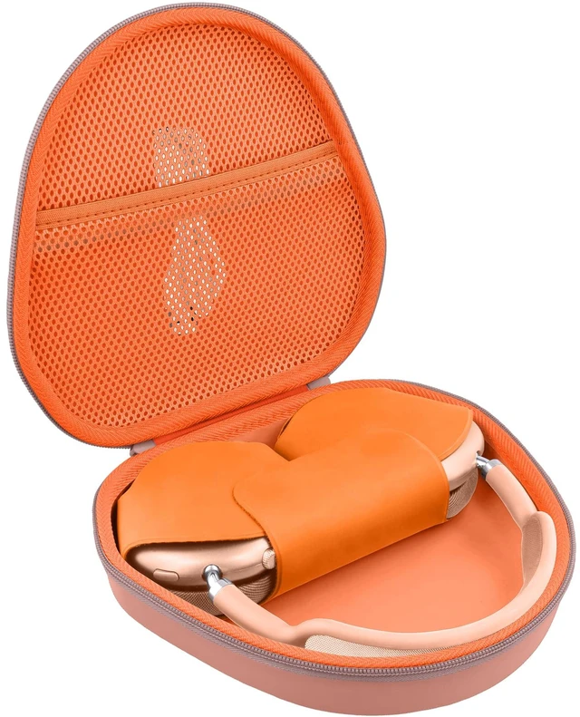 Main image of Hard Case for Apple AirPods Max 2/AirPods Max Wireless Headphones Travel Storage Bag, Portable Carrying Box, Hard Protective Case Is Specifically Designed for Apple Airpods Max, Orange Case