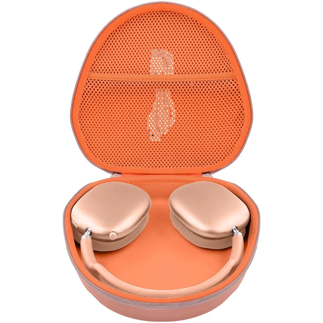 Alt view image 3 of 7 - Hard Case for Apple AirPods Max 2/AirPods Max Wireless Headphones Travel Storage Bag, Portable Carrying Box, Hard Protective Case Is Specifically Designed for Apple Airpods Max, Orange Case