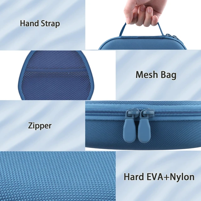 Alt view image 4 of 7 - Hard Case for Apple AirPods Max 2/AirPods Max Wireless Headphones Travel Storage Bag, Portable Carrying Box, Hard Protective Case Is Specifically Designed for Apple Airpods Max, Dark Blue
