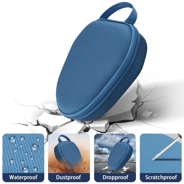 Alt view image 6 of 7 - Hard Case for Apple AirPods Max 2/AirPods Max Wireless Headphones Travel Storage Bag, Portable Carrying Box, Hard Protective Case Is Specifically Designed for Apple Airpods Max, Dark Blue