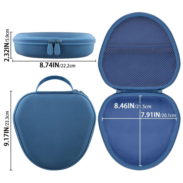 Alt view image 7 of 7 - Hard Case for Apple AirPods Max 2/AirPods Max Wireless Headphones Travel Storage Bag, Portable Carrying Box, Hard Protective Case Is Specifically Designed for Apple Airpods Max, Dark Blue
