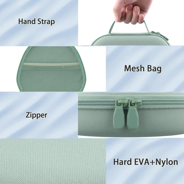 Alt view image 4 of 7 - Hard Case for Apple AirPods Max 2/AirPods Max Wireless Headphones Travel Storage Bag, Portable Carrying Box, Hard Protective Case Is Specifically Designed for Apple Airpods Max, Grreen Case
