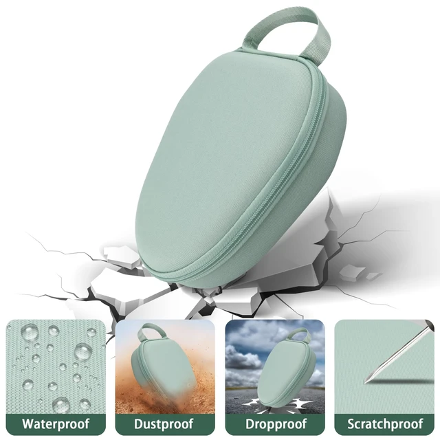 Alt view image 6 of 7 - Hard Case for Apple AirPods Max 2/AirPods Max Wireless Headphones Travel Storage Bag, Portable Carrying Box, Hard Protective Case Is Specifically Designed for Apple Airpods Max, Grreen Case