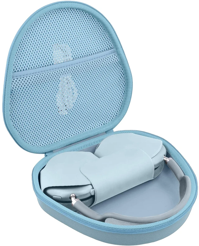 Main image of Hard Case for Apple AirPods Max 2/AirPods Max Wireless Headphones Travel Storage Bag, Portable Carrying Box, Hard Protective Case Is Specifically Designed for Apple Airpods Max, Light Blue