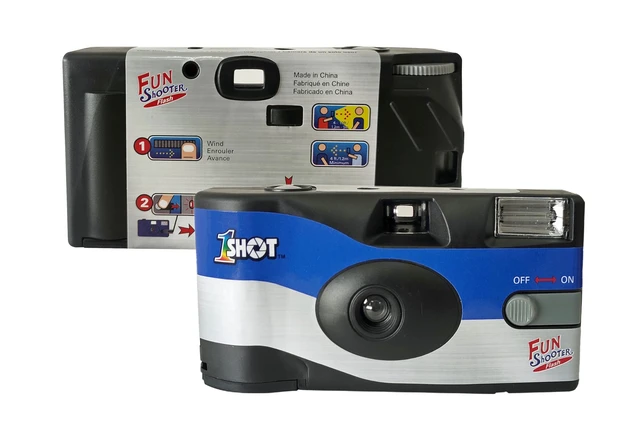 Alt view image 4 of 7 - Disposable Camera 35mm One-Time-Use Camera Single Use Camera with Flash ASA/ISO 400 Color Film 27 Exposures Film Camera Disposable for Party, Wedding, Travel 2-Pack