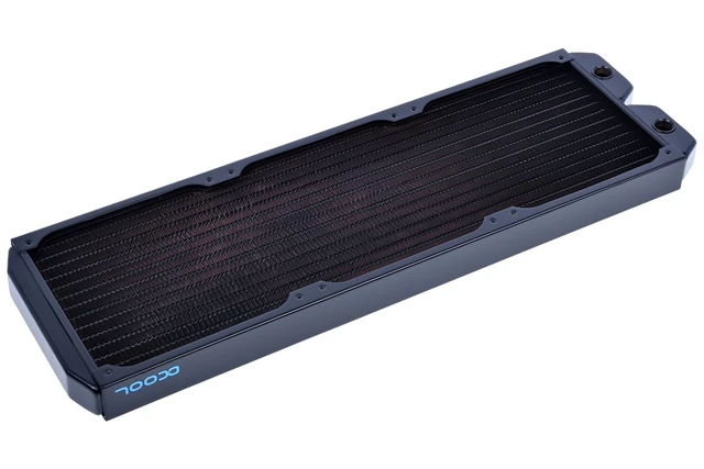 Alt view image 2 of 6 - NexXxos ST30 Full Copper Radiator, 420mm, Triple Fan, Black Full Copper Construction (Fins, Channels, and Chambers), 420mm, Separated Chambers for High Flow Rates