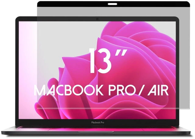 Main image of Magnetic Privacy Screen for Macbook Pro 13 Inch (2016-2022, M1, M2) / Macbook Air 13 Inch (2018-2021, M1), Removable Laptop Privacy Filter, Blue Light Blocking Shield and Protector