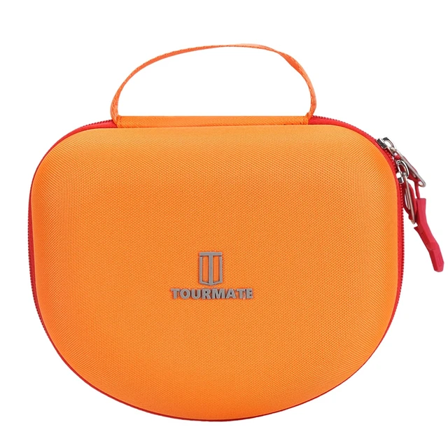 Alt view image 2 of 7 - Hard Travel Case for Riwbox CT-7 / CT-7S Cat Ear LED Light Kids Wireless Headphones, Protective Carrying Storage Bag Box for Sale(Orange&Yellow)