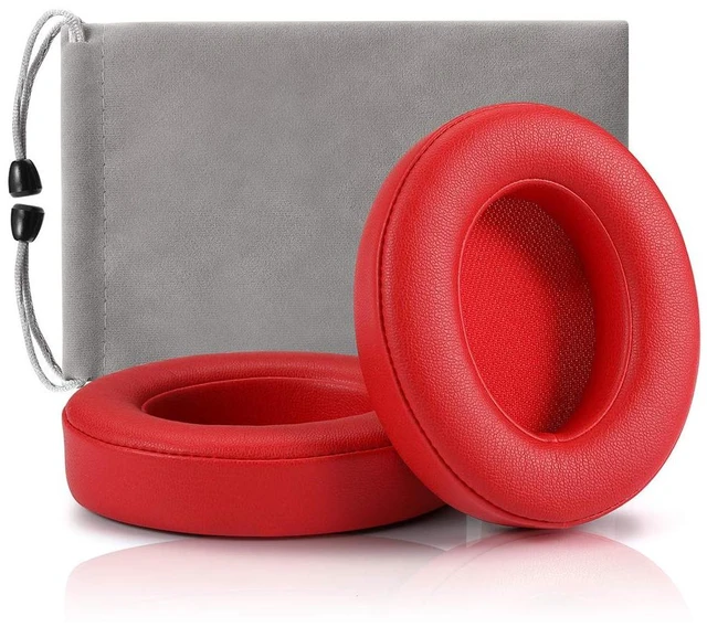 Main image of Replacement Ear Pads Cushions, Earpads Cover Compatible with Beats Studio 2 and Studio 3 Over Ear Headphones 1 Pair (Red)
