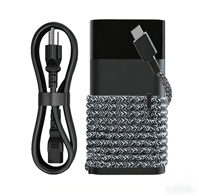 Main image of 65W USB C Laptop Charger Compatible with HP Spectre X360 Elitebook Envy Omnibook Chromebook Elite x2 ProBook Fast Charing Travel Type C Power Cord Supply AC Adapter