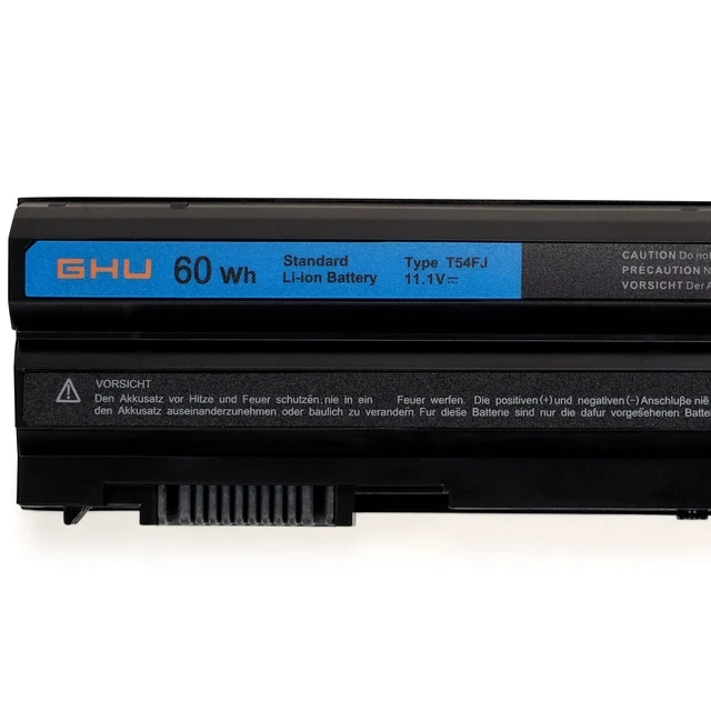 Alt view image 3 of 6 - T54F3 T54FJ Laptop Battery 60Wh Replacement for Dell Latitude E5420 E5430 E5520 E5530 E6420 E6430 E6520 E6530, Compatible with N3X1D 71R31 M5Y0X HCJWT PRV1Y X57F1 2P2MJ 312-1163