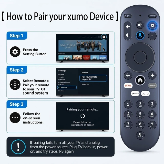 Alt view image 6 of 7 - New PR1 Replacement for Element Xumo TV Stream Box Voice Remote Control, Compatible with Element 4K UHD HDR Xumo TV E500AC65C E500AC43C E500AC55C E500AC50C E500AE98C E300AE24C E550AE55C E550AE75C