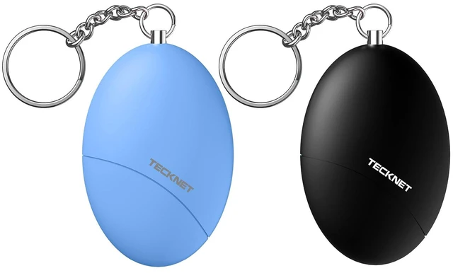 Main image of Personal Safety Alarm Keychain 140dB Travel Safe Waterproof IP44 Waterproof, Travel-safe, Personal Alarm Loud Siren Safety Keychain for women, girls, kids & elderly, 2-pack