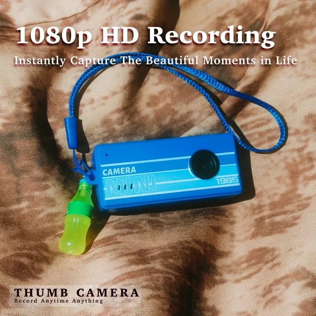 Alt view image 2 of 7 - Mini Keychain Digital Camera, Bag Charm, for Travel, Teens, Gifts (Blue) 32GB Card, Small Vintage 1080P Video Camera, Portable Tiny Camera, for Beginners Teens and Adults
