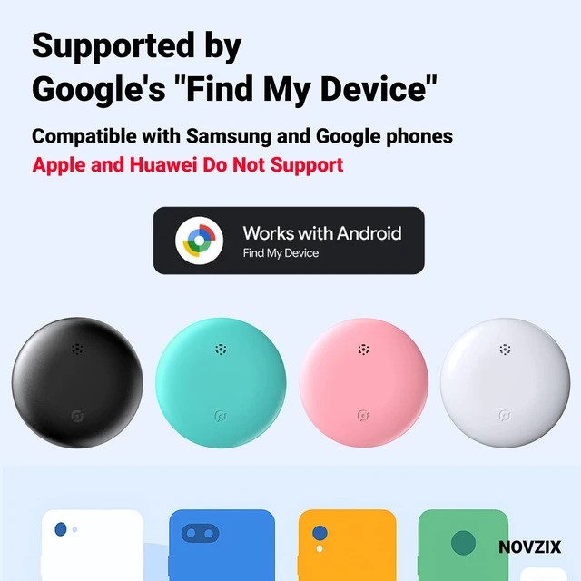 Alt view image 2 of 7 - Android Compatible Air Tracker Tag - Tracker Tags for Android Phones, Supports Google Find My Device, 2025 New Model (White)