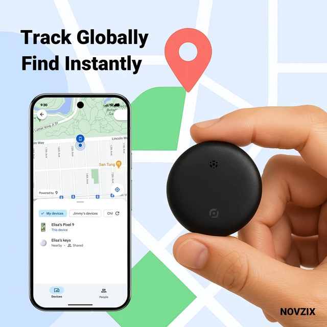 Alt view image 3 of 7 - Android Compatible Air Tracker Tag - Tracker Tags for Android Phones, Supports Google Find My Device, 2025 New Model (White)