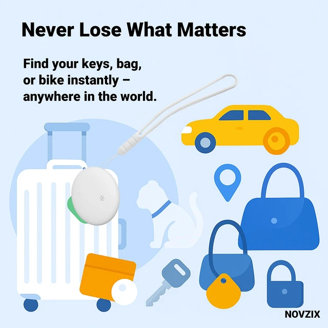 Alt view image 5 of 7 - Android Compatible Air Tracker Tag - Tracker Tags for Android Phones, Supports Google Find My Device, 2025 New Model (White)