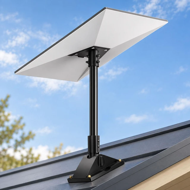 Main image of Starlink Gen 3 Roof Mount Kit with Pipe Adapter Starlink Pivot Mount and Mounting Bracket for Roof, Wall or Balcony Installation with Adjustable Angle and Direction