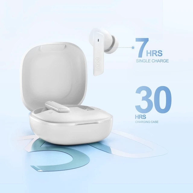 Alt view image 6 of 7 - HT05 Multi-Mode Active Noise Cancelling Wireless Earbuds, AI-Enhanced Calls Bluetooth Headphones with 6 Mics, Anti-Wind Noise, Transparency, App for Custom EQ, 30H Playtime, Bluetooth 5.2