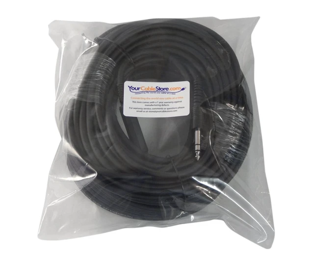 Alt view image 2 of 3 - 100 Foot 1/4" (6.3mm) Stereo Headphone Extension Cable