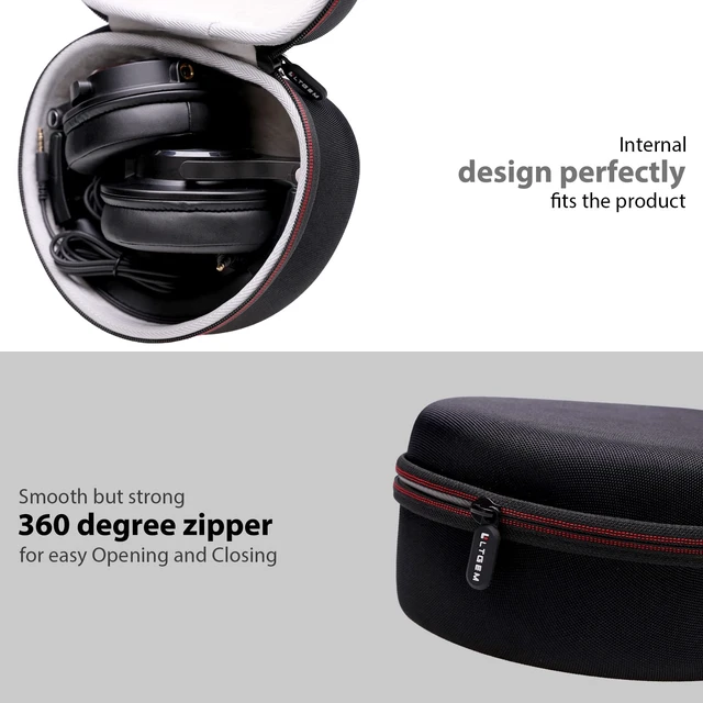 Alt view image 5 of 7 - Case for Raycon The Everyday/Raycon Fitness Over Ear Headphones Gray Hard Carrying Travel Case for Raycon The Everyday/Raycon Fitness Over Ear Headphones