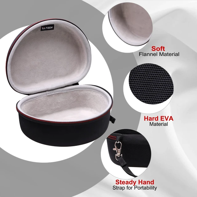 Alt view image 4 of 7 - Case for Raycon The Everyday/Raycon Fitness Over Ear Headphones Gray Hard Carrying Travel Case for Raycon The Everyday/Raycon Fitness Over Ear Headphones