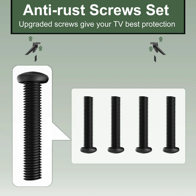 Alt view image 6 of 7 - TV Legs for Vizio V505-J09 Tailored for Vizio Models Listed, Not for Other Models, Easy to Install, for Vizio TV Feet Replacement with Screws & Instructions, Successful Installation in 5 Minutes