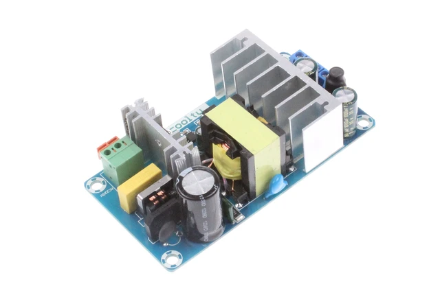 Alt view image 4 of 6 - AC to DC Power Supply Module DC 24V 4A 12V 1A Dual Output AC 120V 100-260V to 24V 12V 100W Industrial Power Module (Dual Output 24V 4A, 12V 1A, Blue)