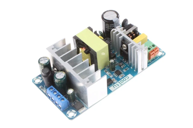 Alt view image 5 of 6 - AC to DC Power Supply Module DC 24V 4A 12V 1A Dual Output AC 120V 100-260V to 24V 12V 100W Industrial Power Module (Dual Output 24V 4A, 12V 1A, Blue)