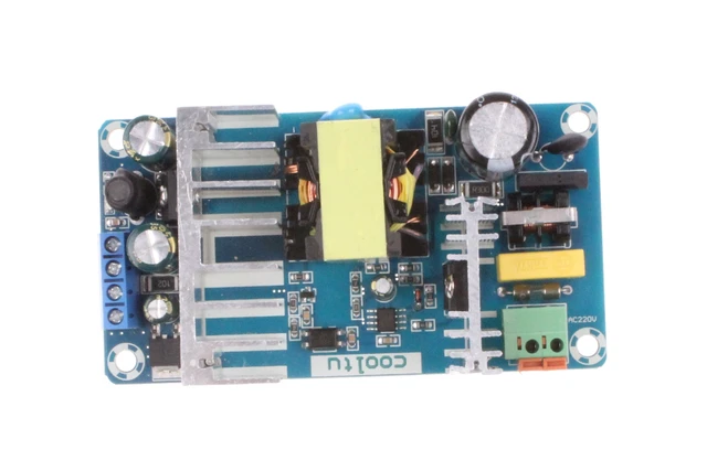 Alt view image 6 of 6 - AC to DC Power Supply Module DC 24V 4A 12V 1A Dual Output AC 120V 100-260V to 24V 12V 100W Industrial Power Module (Dual Output 24V 4A, 12V 1A, Blue)