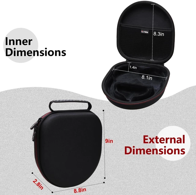 Alt view image 2 of 7 - Case for SteelSeries Arctis Nova 7X/7 Wireless Gaming Headset Hard Carrying Travel Case for SteelSeries Arctis Nova 7X/7 Wireless Gaming Headset