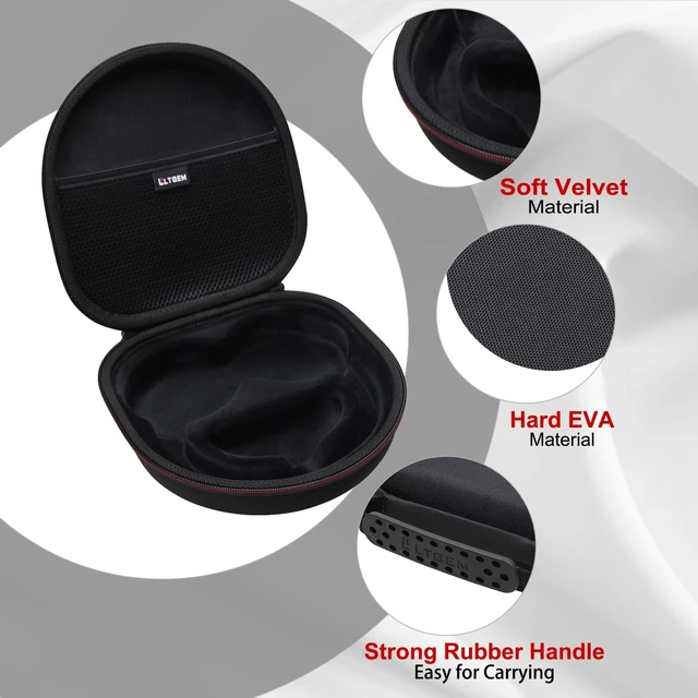 Alt view image 3 of 7 - Case for SteelSeries Arctis Nova 7X/7 Wireless Gaming Headset Hard Carrying Travel Case for SteelSeries Arctis Nova 7X/7 Wireless Gaming Headset