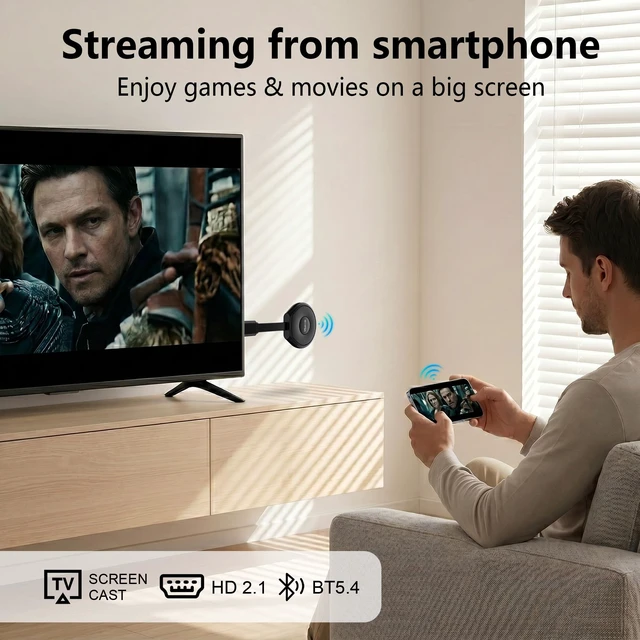 Alt view image 7 of 7 - HS89 T19 Android 14.0 TV Stick,4GB RAM 32GB ROM with RK3539 Dual-Band Wifi6 Android 14.0 OS,RK3539 Quad-Core 64bit,BT5.4,4K ULTRA HD