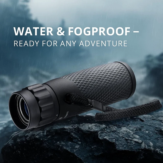 Alt view image 6 of 7 - Blackhawk Waterproof Monocular Compact, Fogproof, Multi-Coated Optics, Slip-Resistant Grip for Birding, Hiking, Sports, Concerts & Outdoor Use