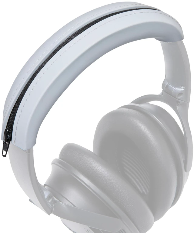 Main image of BandZ QC35 - Silicone Headband Cover for Bose QuietComfort 35, 35ii & 45 Made by Wicked Cushions Also fits QC 2023 & More, Enhanced Style & Sweat Protection Silver
