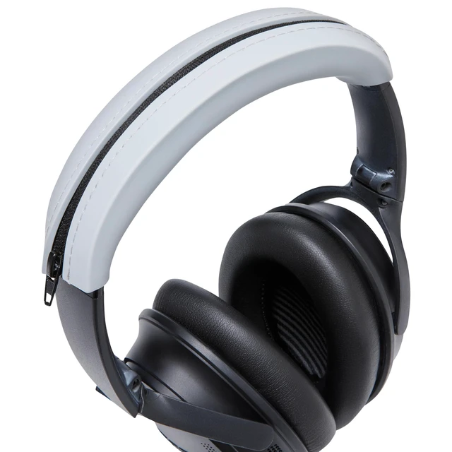 Alt view image 7 of 7 - BandZ QC35 - Silicone Headband Cover for Bose QuietComfort 35, 35ii & 45 Made by Wicked Cushions Also fits QC 2023 & More, Enhanced Style & Sweat Protection Silver