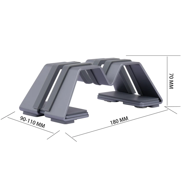 Alt view image 2 of 2 - Adjustable Vertical Laptop Stand - Aluminum, Universal Fit for All Laptops (10-30mm Thickness) - Fashion Design, Adjustable Width, Anti-Slip & Scratch-Resistant, Patented Design