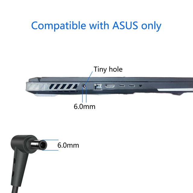 Alt view image 4 of 7 - 330W AC Adapter 20V 16.5A A22-330P1A Fit for ASUS ROG Strix Scar 16 17 18 ASUS Strix G16 G17 G18 G634JY G634JZ G733PZ G733PY G733P G733 G733CX G814JI G834JY ROG Zephyrus Duo 16 Laptop Power Supply