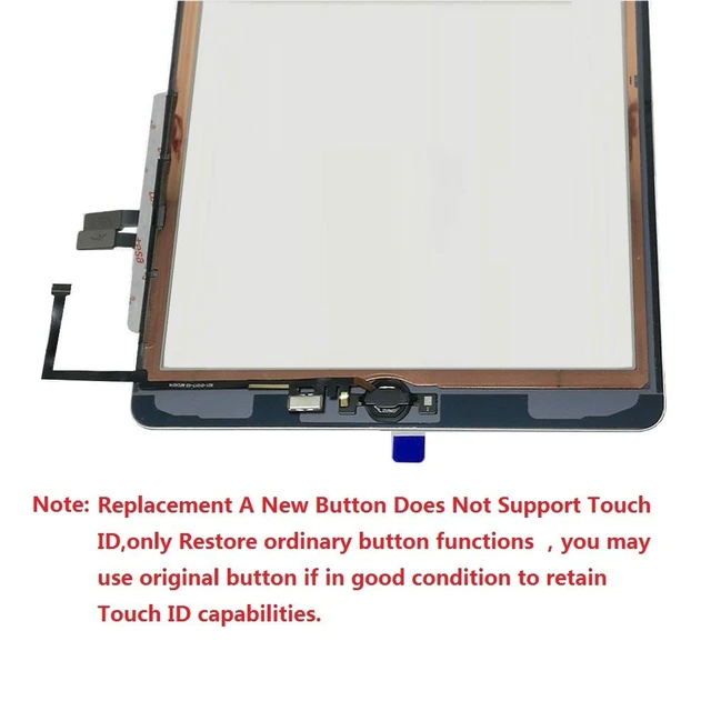 Alt view image 4 of 6 - for Black iPad 6 2018 6th Generation A1893 A1954 Touch Screen Digitizer Assembly Replacement with Home Button,Camera Bracket,Pre-Installed Adhesive,Tool Repair Kit
