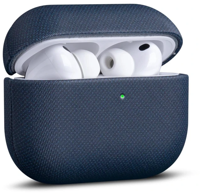 Main image of for AirPods Pro 3 Case Cover - AirPods Pro 3rd Generation Case Premium Vegan Leather, Fully-Wrapped Design, Supports Wireless Charging, Woven Fabric Texture - Blue