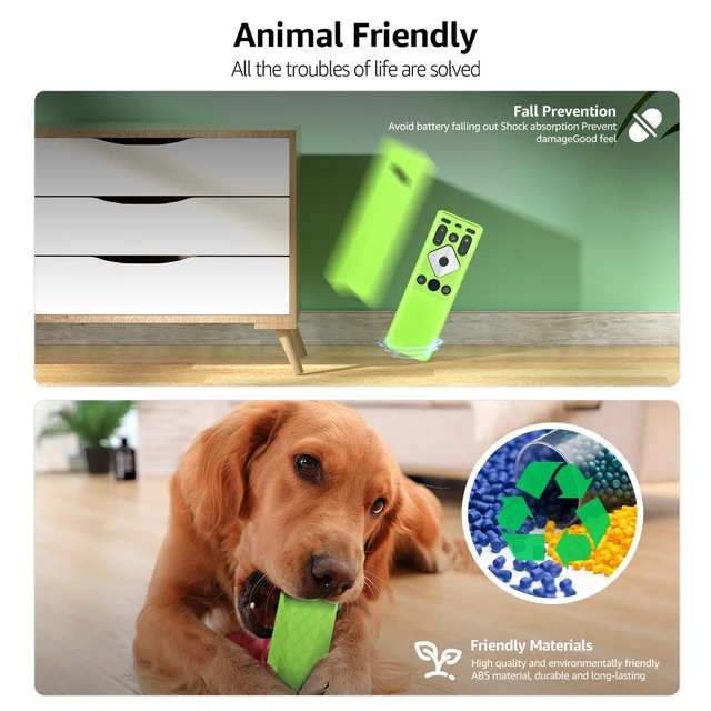 Alt view image 6 of 7 - XR16 Remote Case for Xfinity Comcast TV Remote Silicone Case for XR16 Voice Remote Control Protector, Glow Green