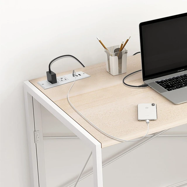 Alt view image 7 of 7 - 20W Recessed Power Strip USB C Fast Charge Desk Power Outlet Type C Flush Mounted Extension Power Plug for Conference Countertop Desktop Drawer Sofa ETL Listed 10ft Power Cord